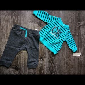 NWT Calvin Klein Baby 2 piece